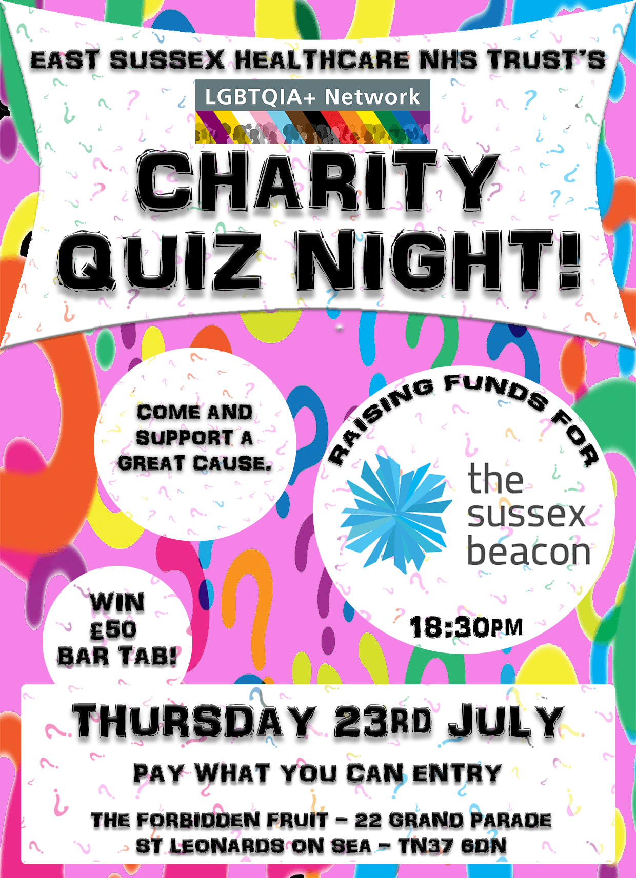 NHS LQBTQIA+ Network - Charity Quiz
